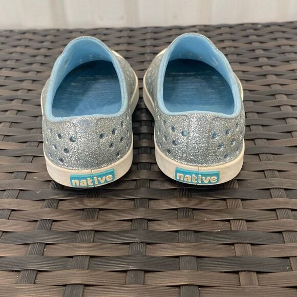Native Jeffersons glitter, shoes, children’s size 7 - Picture 3 of 7